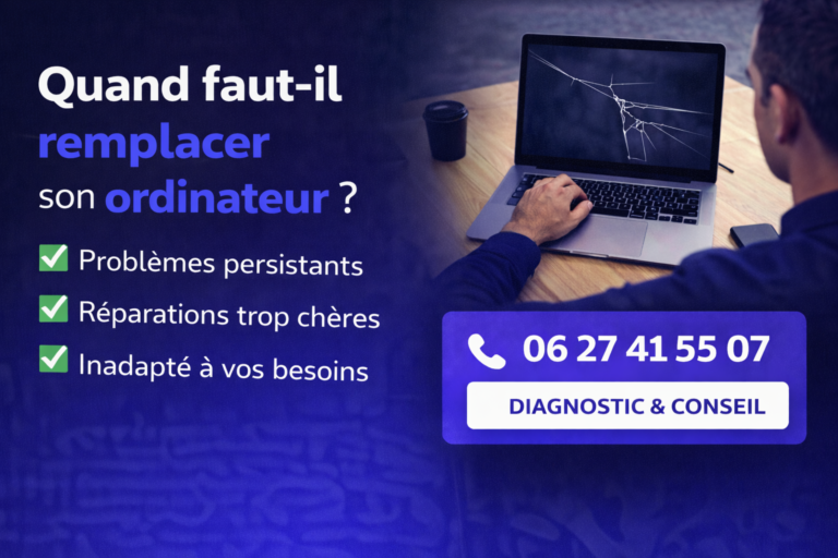 Ordinateur lent, obsolète ou inadapté ? Découvrez quand il faut remplacer son ordinateur et éviter les erreurs coûteuses.